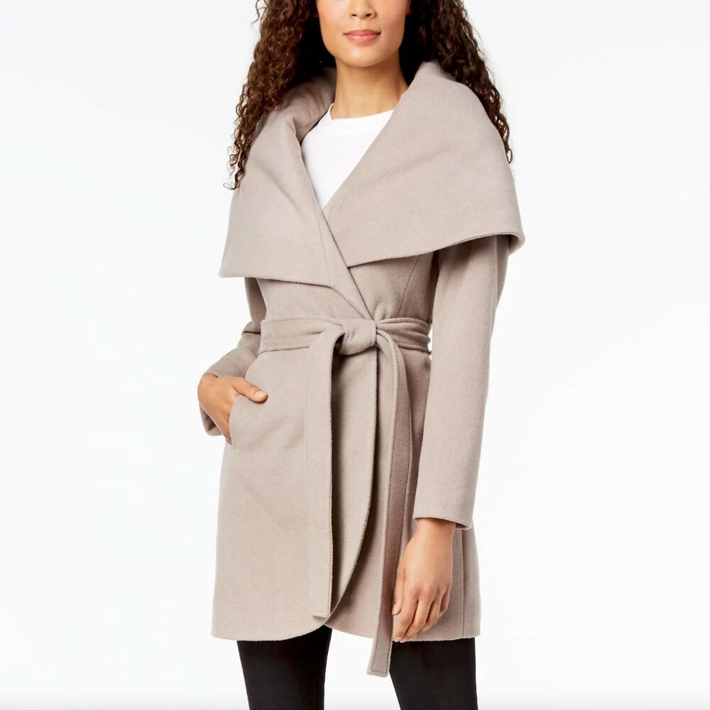 ANTONIO MELANI Beige Pea Coat